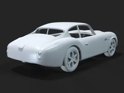 Aston Martin DB4 GT Zagato 1970 3D print model