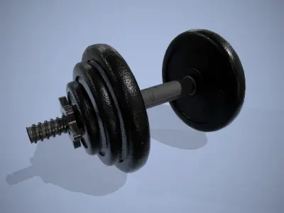 Dumbbell - gym sport equipment 3D model