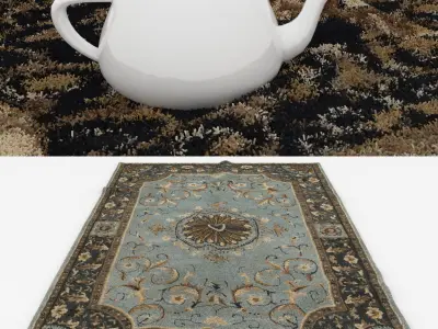 Rugs No 40 Low-poly 3D model