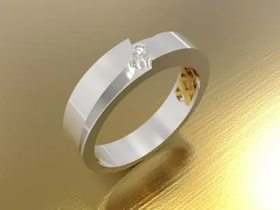 Men STL 3D gold jewelry ring model mr0328 3D print model