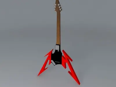 Metallica guitar Free 3D model