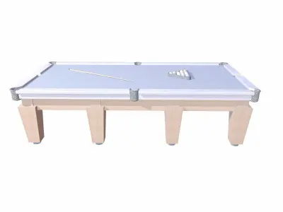 Pool Table Low-poly 3D model