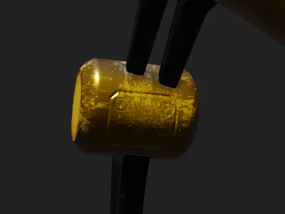 Robot character Low-poly 3D model