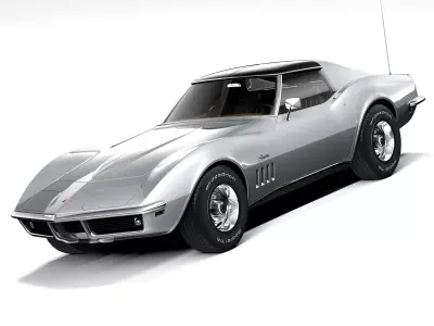 Chevrolet Corvette C3 1969 LowPoly 3D model