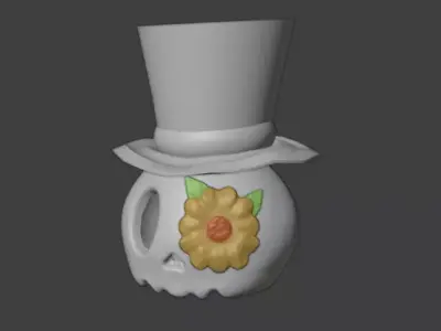 skull 3D print model get