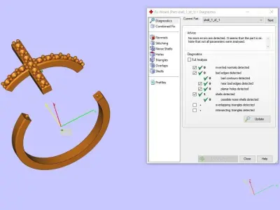 Cross Ring 3D print model shop