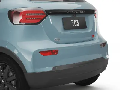 2024 Leapmotor T03 With Interior 3D model