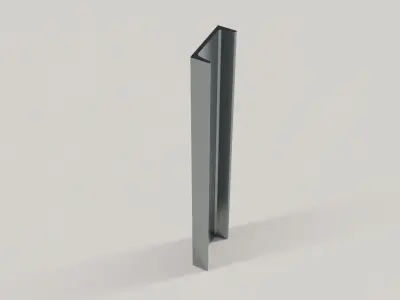 Standard Structural Steel Columns and Beams Low-poly 3D model