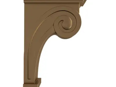 Raleigh Craftsman Corbel Low-poly 3D model