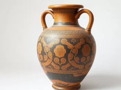 Greek Ceramic Vase model pack Low-poly 3D model