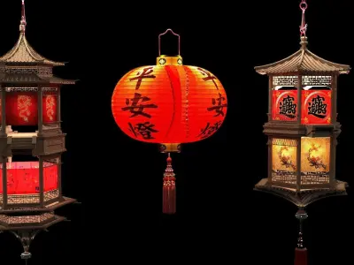 Chinese palace lantern 3D model
