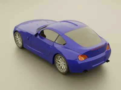 3D model car Low-poly 3D model