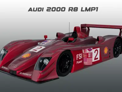 Audi - 2000 - R8 LMP 3D model