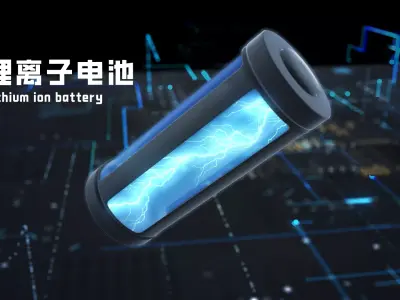 AE CC2022 electric vehicle technology Animation FX 3D model