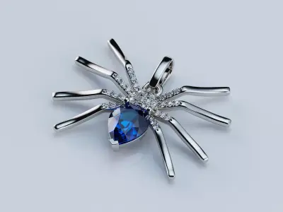 Pendant Spider 3D print model