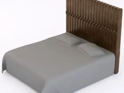 leather bed 3D model
