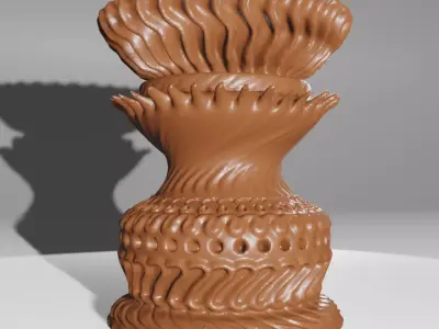 Ornamental Vase designed 3D print model