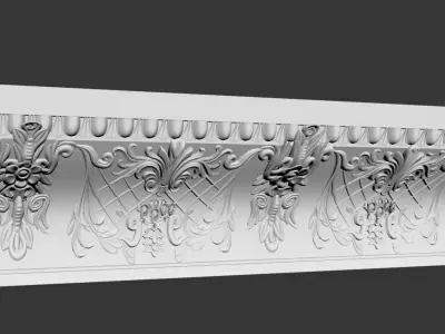 Classic border for wall Free 3D model