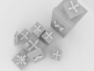 gift boxes 3D model