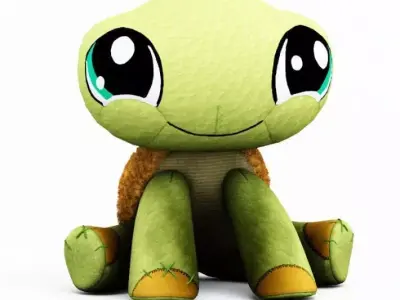 Toy   Stuffed Turtle 3D model