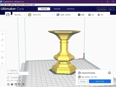 pedestal 10 3D print model