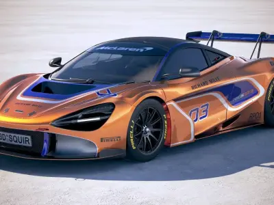 McLaren 720S GT3 2019 3D model