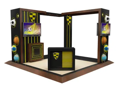 Booth Exhibition Stand a605d 3D model