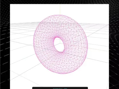 3D Torus Mode - AR VR Projects - Included a UUON Limit3D Gift Low-poly 3D model