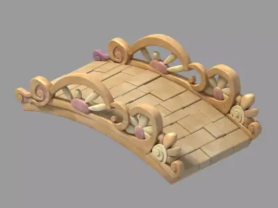 Game main city - Stone Bridge 43 3D model