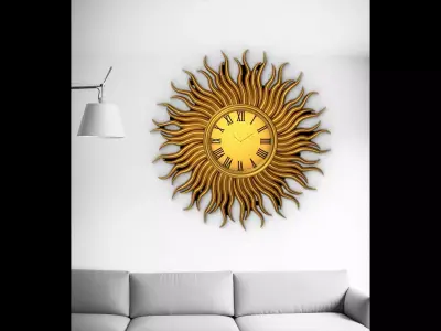 Wall clock 20 cm 3D print model