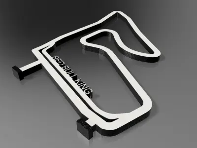 F1 Red Bull King Race Track STL OBJ FBX File  3D print model
