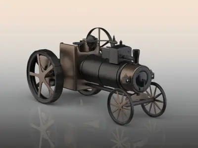 Vintage tractor  3D model