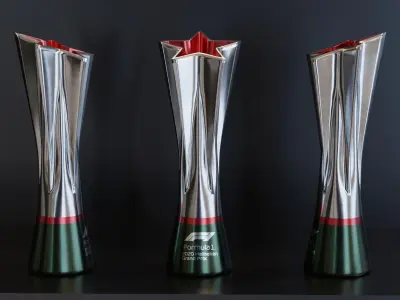 F1 Trophy - Heineken Sponsor Low-poly 3D model