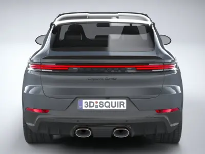 Porsche Cayenne Turbo E-Hybrid Coupe GT Package 2024 3D model