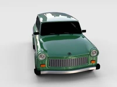 Trabant 601 estate rev 3D model