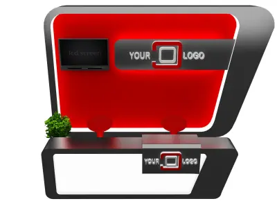Booth Exhibition Stand a468e 3D model