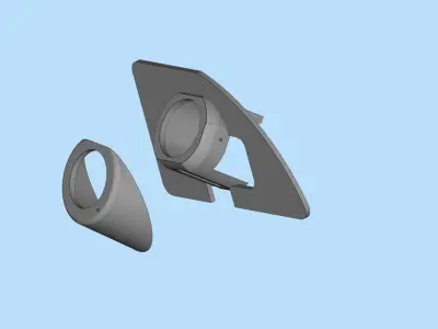 Parking sensor bracket for Audi Q5  rear bumper 3D print model