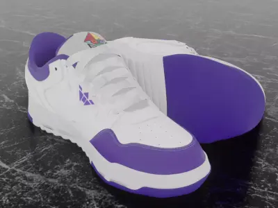 3D SPORT SHOES Free low-poly 3D model