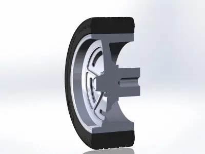 Custom wheels US Mags Wildcat for your scale model 3D print model