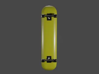 Skateboard Low-poly 3D model