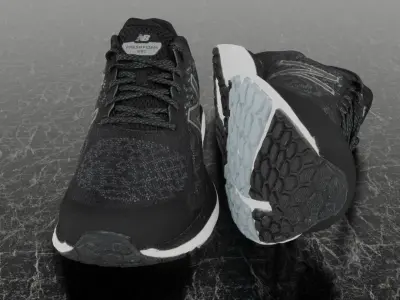 NEW BALANCE 680  3D SHOES Low-poly 3D model