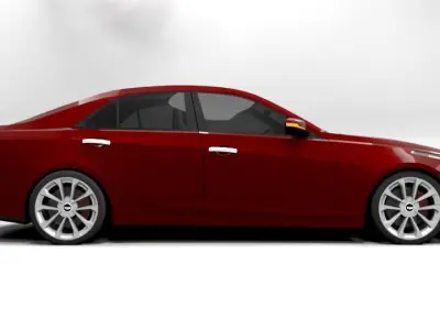 CADILLAC CTS Low-poly 3D model