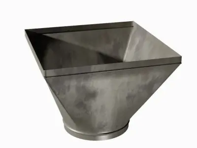 Set of air conditioning pipes 3D model