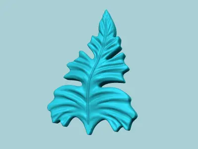 Fern Leaf Mould 08 - Artificial EVA Molding 3D print model