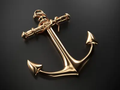 Anchor gold 3D model
