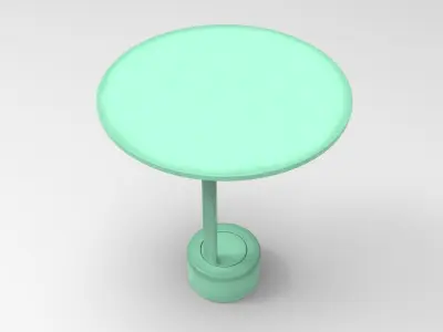 Okio Side Table Low-poly 3D model