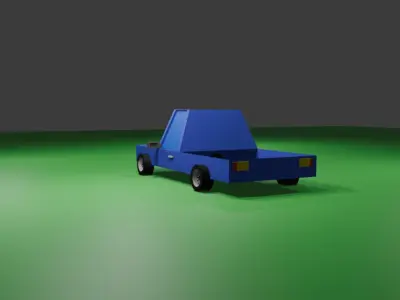 3d model of cartoon car 3D model