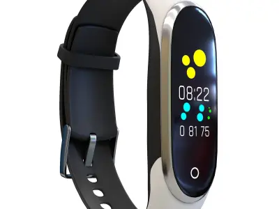 Fitness Tracker Low-poly 3D model