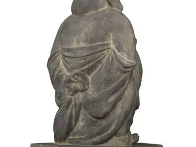 Fat Buddha Low-poly 3D model