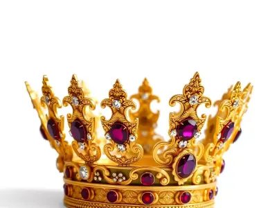 Regal Gold Crown model pack Low-poly 3D model